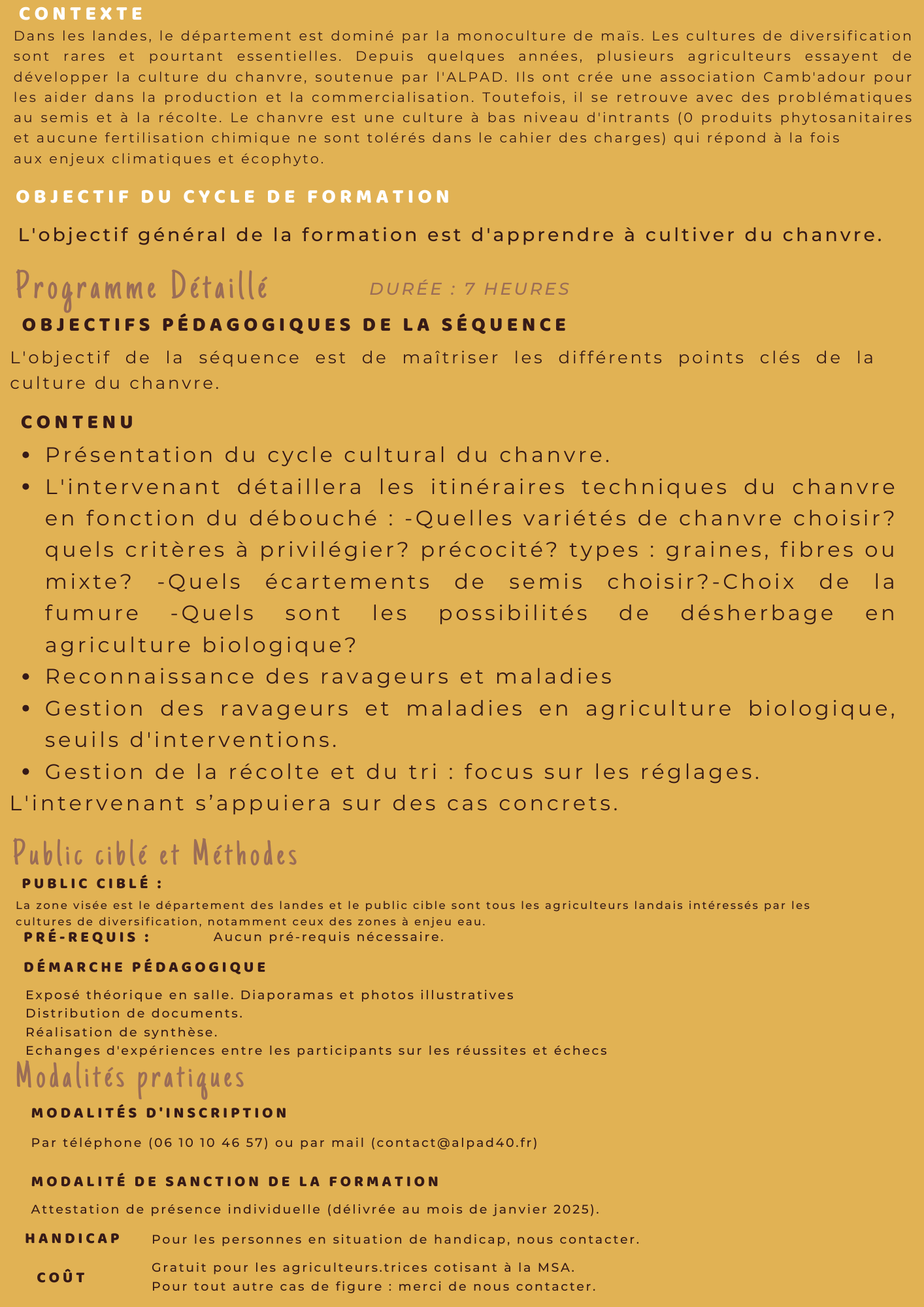 maîtriser la culture du chanvre 1
