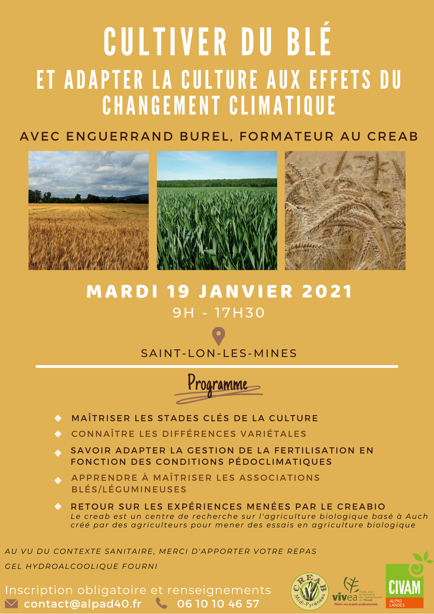 Affiche formation blé