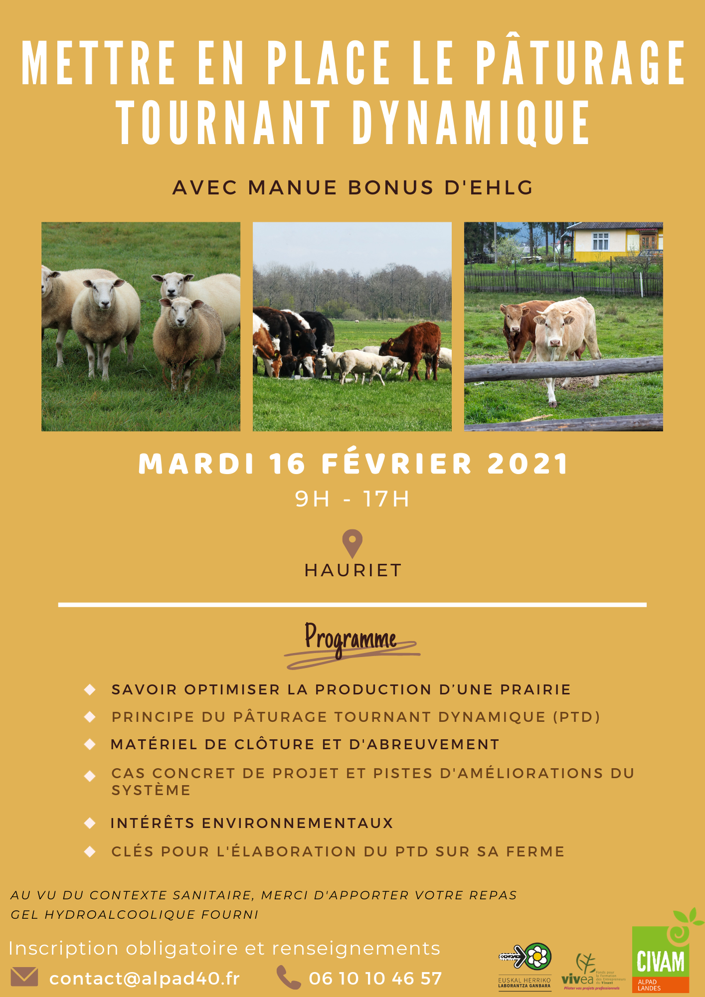 Affiche pâturage tournant dynamique